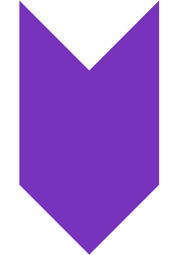 A purple downward-pointing arrow with a chevron design.